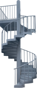 螺旋階段の画像